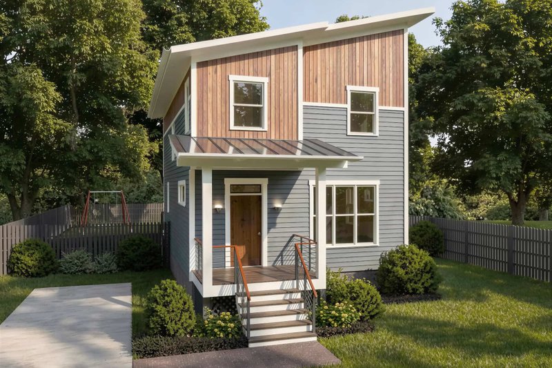 Home Plan - Modern Exterior - Front Elevation Plan #79-321