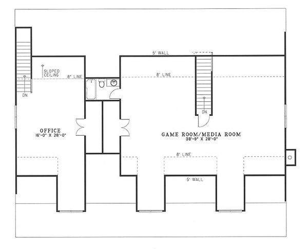 Country Floor Plan - Upper Floor Plan #17-2036