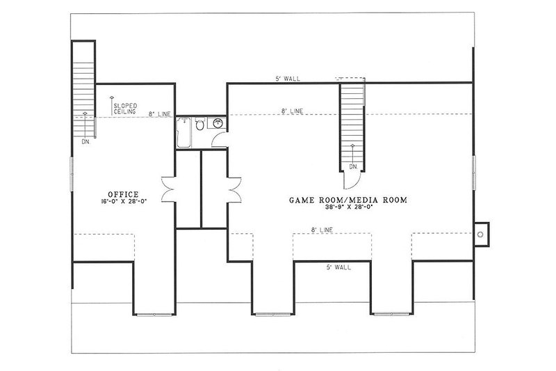 Dream House Plan - Floor Plan - Upper Floor for Country House Plan #17-2036 - 4 bed, 5.5 bath
