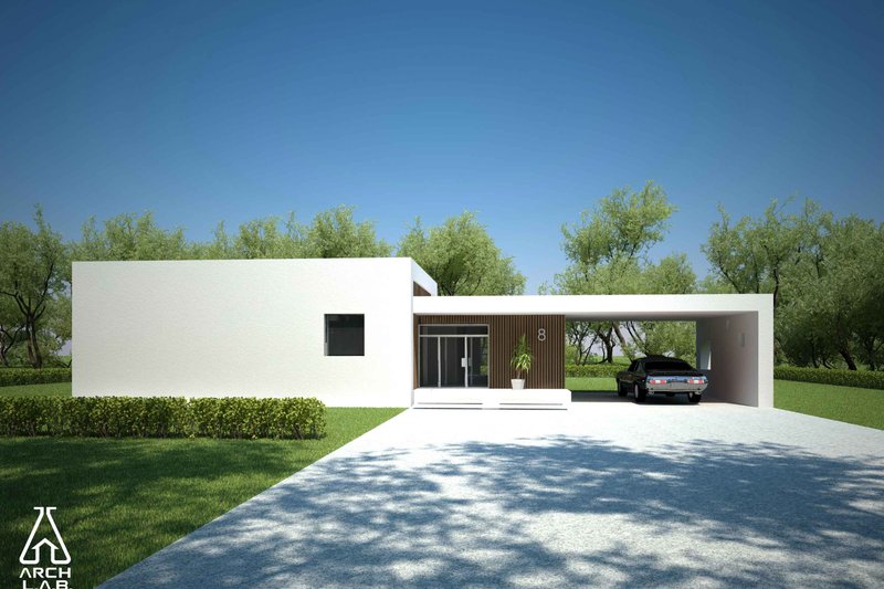 House Blueprint - Exterior - Other Elevation 5 for Modern House Plan #552-2 - 3 bed, 2 bath