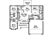 Craftsman Style House Plan - 3 Beds 2 Baths 1244 Sq/Ft Plan #126-183 