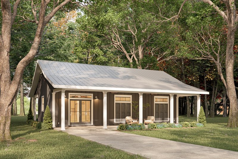 Architectural House Design - Cottage Exterior - Front Elevation Plan #44-284