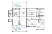Craftsman Style House Plan - 3 Beds 2 Baths 1654 Sq/Ft Plan #1116-28 Floor 