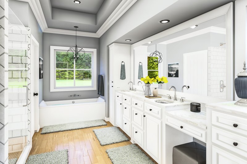 House Plan Design - Interior - Master Bathroom for Farmhouse House Plan #406-9666 - 4 bed, 2 bath
