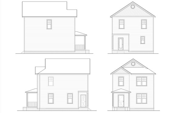 Exterior - Other Elevation for Victorian House Plan #936-45 - 3 bed, 2.5 bath