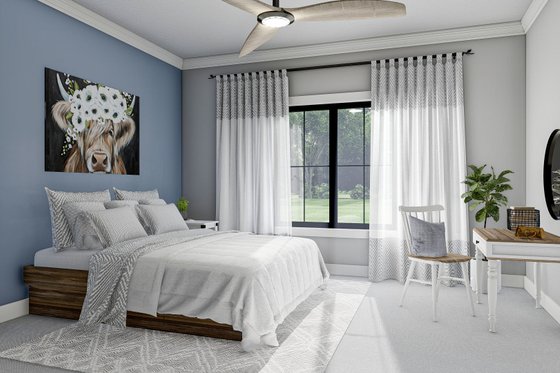 Interior - Bedroom 1 for Barndominium House Plan #455-274 - 3 bed, 2 bath