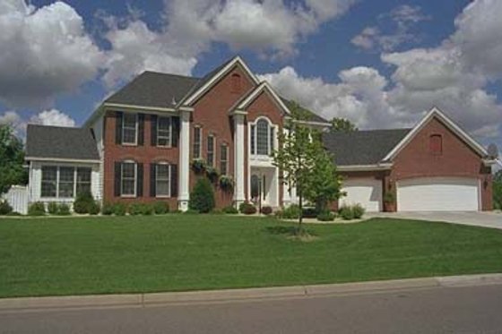 Exterior - Front Elevation for European House Plan #51-147 - 3 bed, 2.5 bath