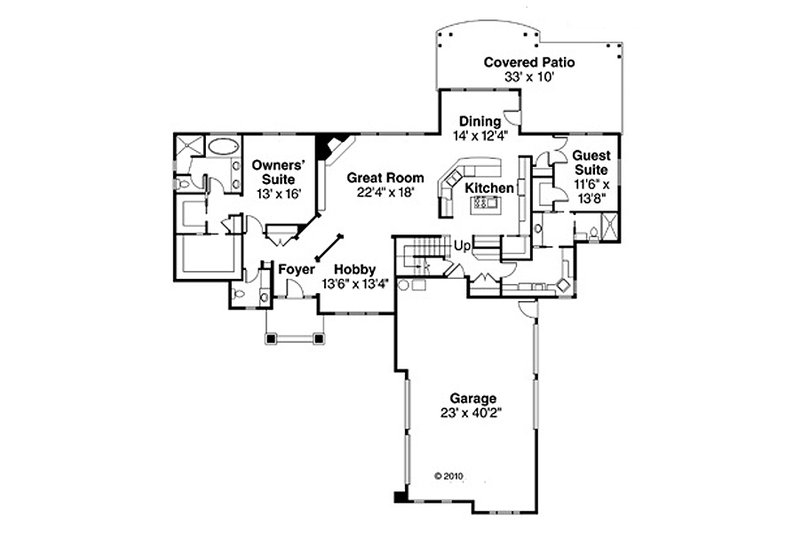 Home Plan - Floor Plan - Main Floor for Traditional House Plan #124-849 - 3 bed, 3.5 bath