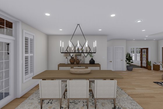 Interior - Dining Room 2 for Contemporary House Plan #1060-142 - 3 bed, 2.5 bath