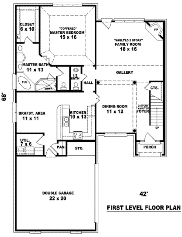 European Floor Plan - Main Floor Plan #81-790