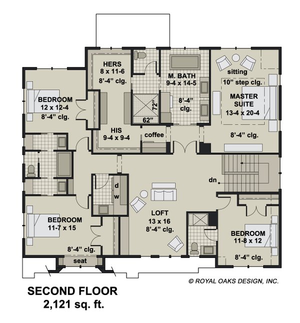 Home Plan - Farmhouse Floor Plan - Upper Floor Plan #51-1212