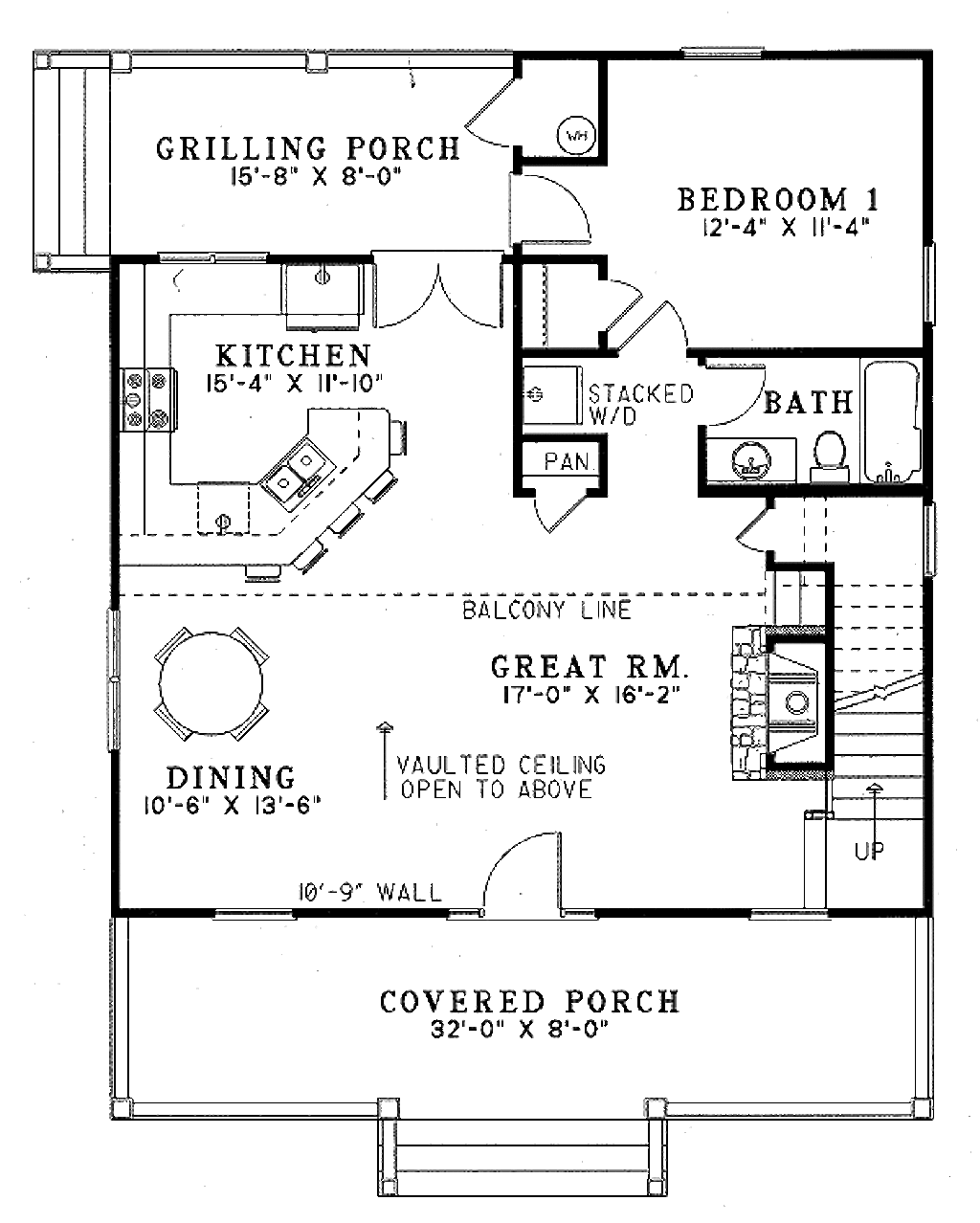 Farmhouse Style House Plan 2 Beds 2 Baths 1400 Sq/Ft