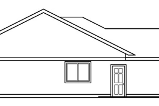 Exterior - Other Elevation for Ranch House Plan #124-468 - 3 bed, 2 bath