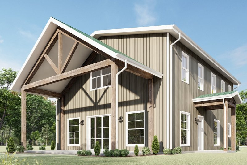 Dream House Plan - Exterior - Other Elevation 5 for Barndominium House Plan #1092-36 - 3 bed, 2.5 bath