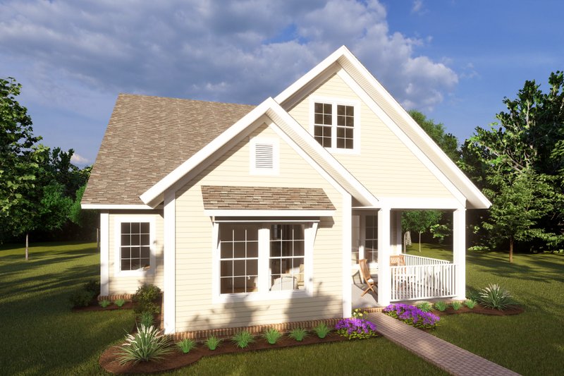 House Blueprint - Exterior - Other Elevation for Cottage House Plan #513-2204 - 3 bed, 2 bath
