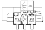 Southern Style House Plan - 3 Beds 2.5 Baths 2330 Sq/Ft Plan #45-203 