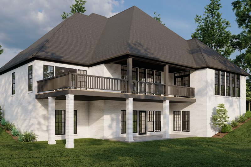 House Plan Design - Exterior - Rear Elevation 1 for Traditional House Plan #923-343 - 5 bed, 4.5 bath