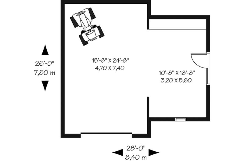 Dream House Plan - Floor Plan - Main Floor for Traditional House Plan #23-434, 0 bath