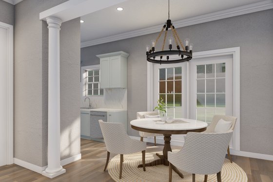 Interior - Dining Room for Traditional House Plan #17-623 - 2 bed, 2.5 bath