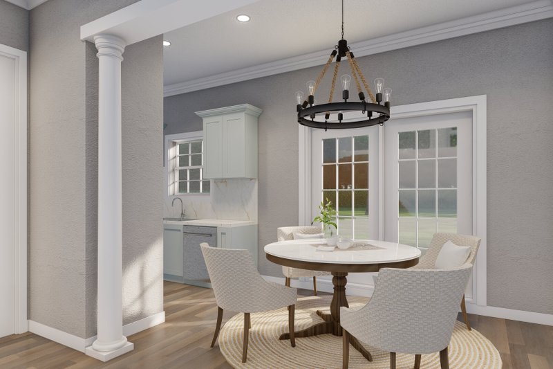 House Blueprint - Interior - Dining Room for Traditional House Plan #17-623 - 2 bed, 2.5 bath