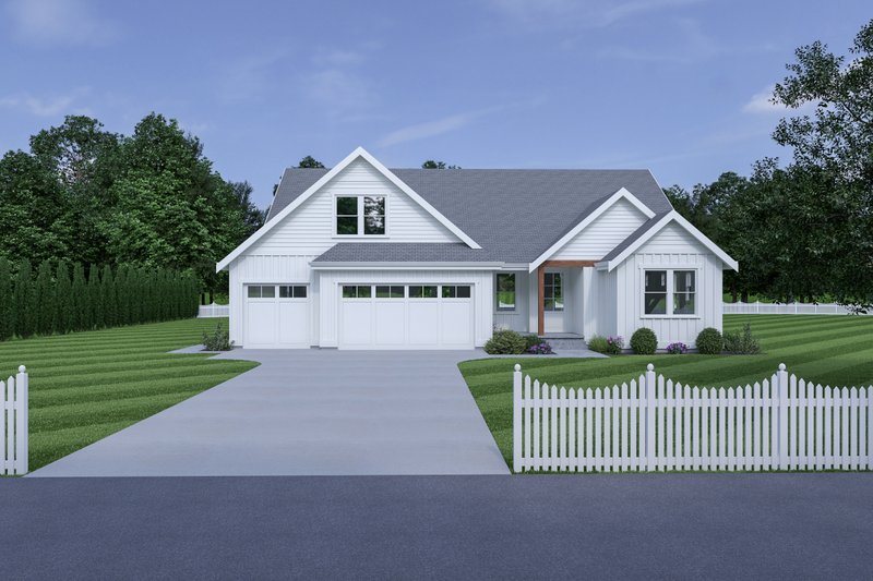 Dream House Plan - Farmhouse Exterior - Front Elevation Plan #1070-149