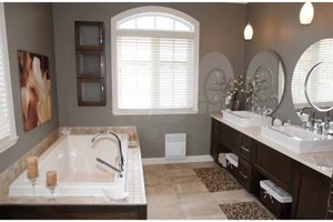 Interior - Master Bathroom for European House Plan #23-2547 - 3 bed, 1.5 bath