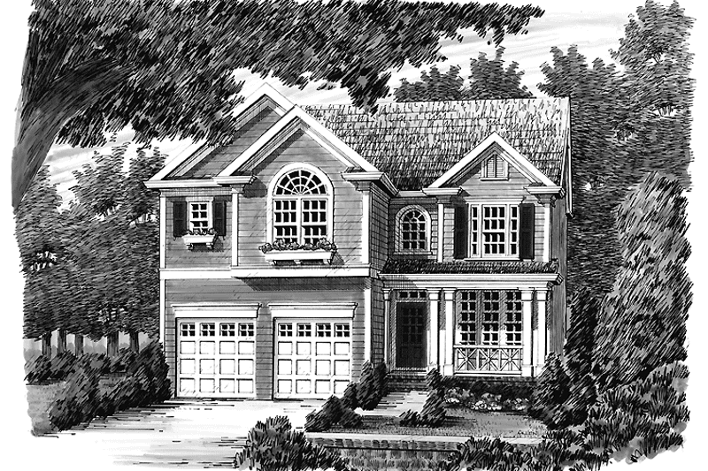 House Blueprint - Exterior - Front Elevation 3 for Country House Plan #927-897 - 4 bed, 2.5 bath