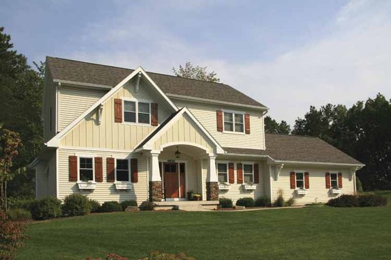 Exterior - Front Elevation 4 for Country House Plan #928-163 - 3 bed, 2.5 bath