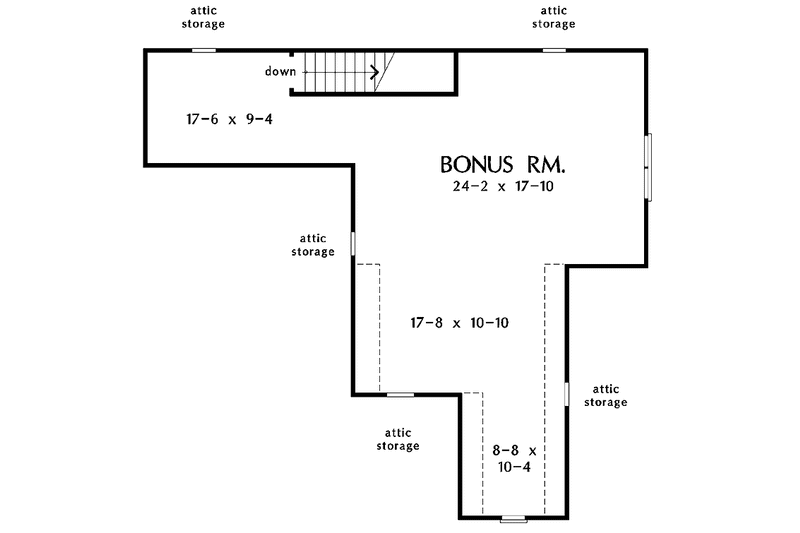 Home Plan - Floor Plan - Other Floor for Country House Plan #929-735 - 3 bed, 2 bath