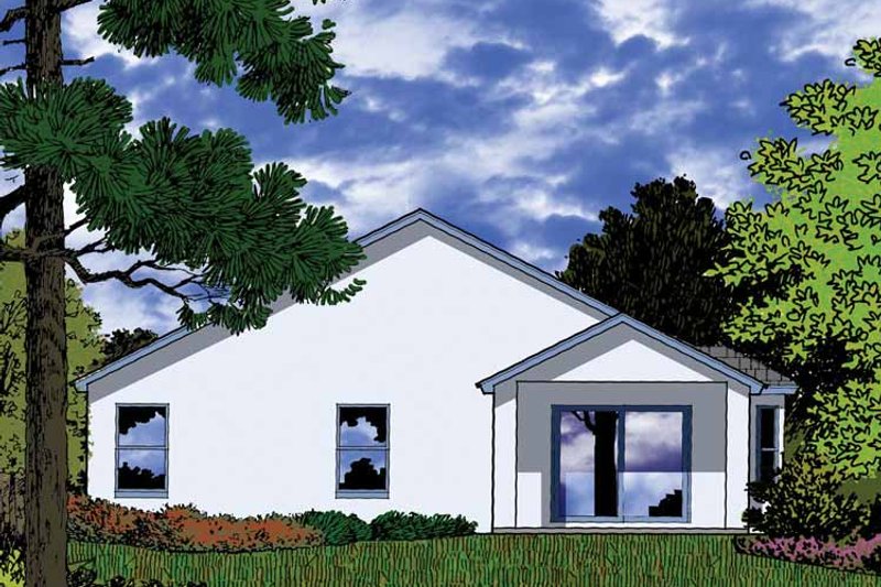 Home Plan - Exterior - Rear Elevation for Country House Plan #1015-37 - 4 bed, 2 bath