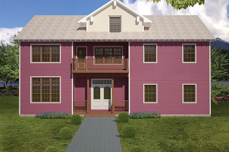 Architectural House Design - Exterior - Front Elevation 5 for Country House Plan #1061-34 - 3 bed, 2.5 bath