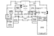 Craftsman Style House Plan - 4 Beds 3 Baths 3805 Sq/Ft Plan #929-444 