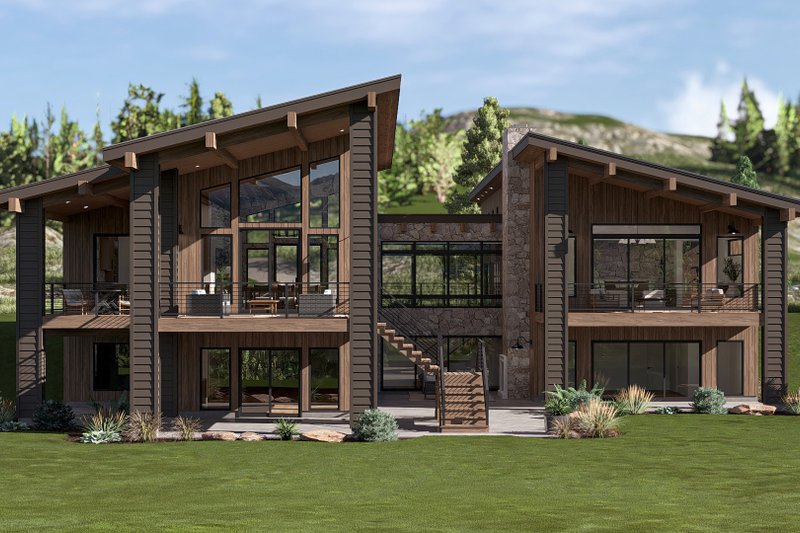 Home Plan - Exterior - Other Elevation 5 for Modern House Plan #455-814 - 1 bed, 1.5 bath