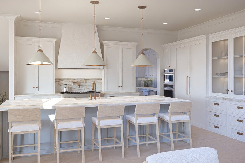 House Blueprint - Interior - Kitchen for Beach House Plan #455-765 - 4 bed, 4.5 bath