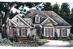 Country Exterior - Front Elevation Plan #927-739