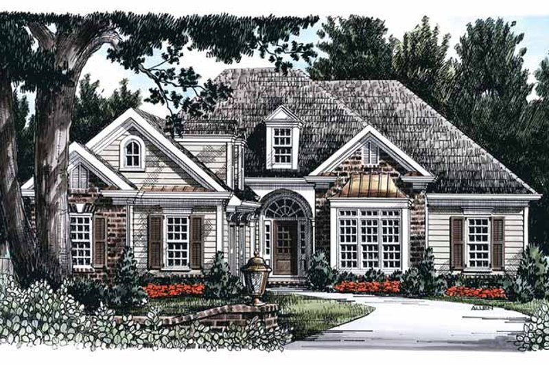 Architectural House Design - Country Exterior - Front Elevation Plan #927-739