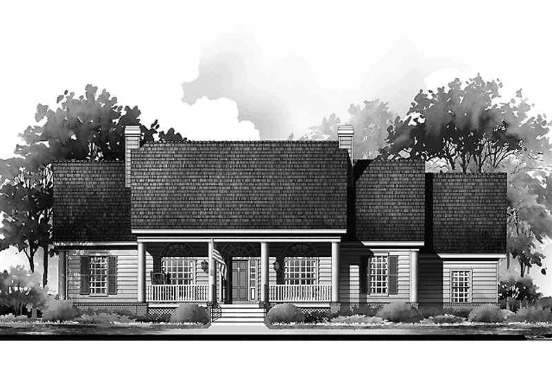 Home Plan - Exterior - Front Elevation 3 for Country House Plan #952-279 - 3 bed, 2 bath