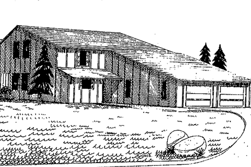 Dream House Plan - Contemporary Exterior - Front Elevation Plan #60-748