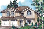 European Style House Plan - 4 Beds 2 Baths 1986 Sq/Ft Plan #18-228 