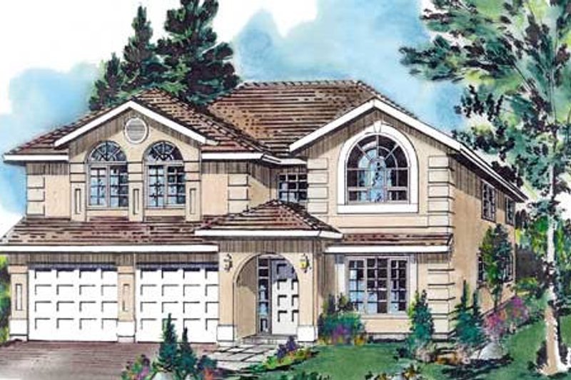 House Plan Design - European Exterior - Front Elevation Plan #18-228