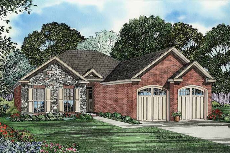Home Plan - Traditional Exterior - Front Elevation Plan #17-2736