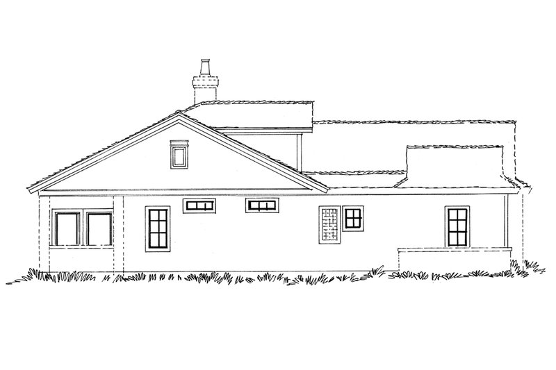 House Blueprint - Left Side Elevation