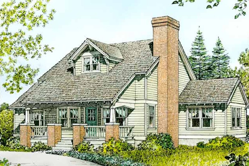 Home Plan - Country Exterior - Front Elevation Plan #140-174
