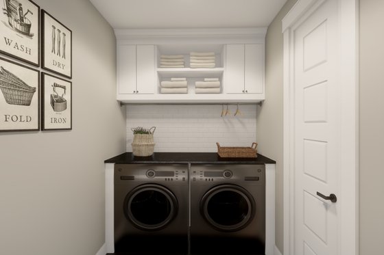 Interior - Laundry for Craftsman House Plan #51-1244 - 3 bed, 2.5 bath