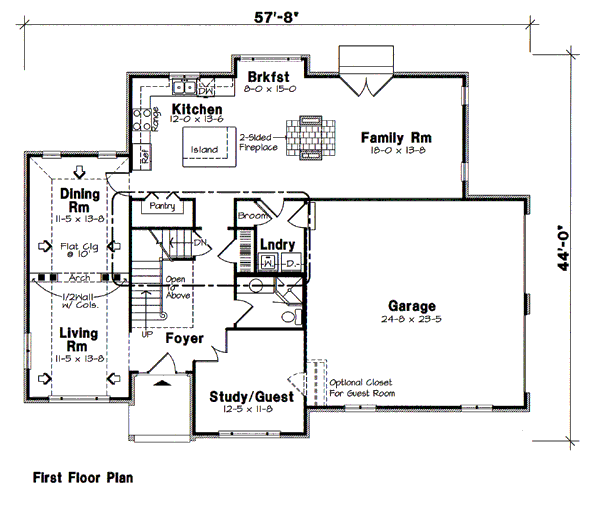 European Floor Plan - Main Floor Plan #312-613