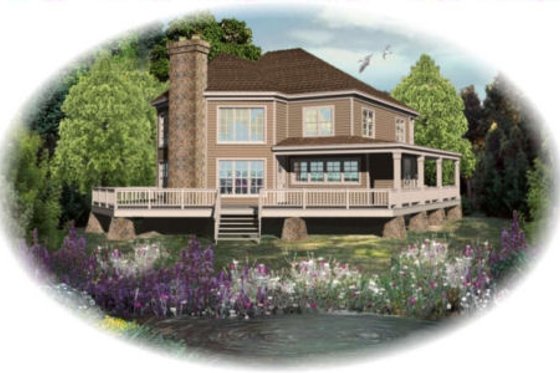 Exterior - Front Elevation for Traditional House Plan #81-13758 - 3 bed, 2.5 bath