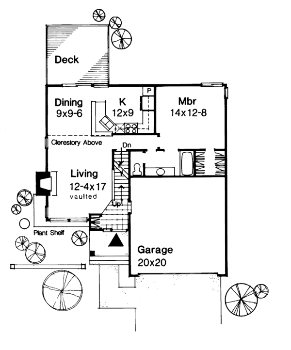 Dream House Plan - Contemporary Floor Plan - Main Floor Plan #320-1496