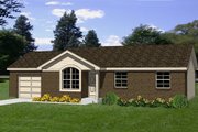 Ranch Style House Plan - 3 Beds 1 Baths 1008 Sq/Ft Plan #116-160 