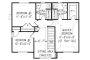 Country Style House Plan - 3 Beds 2.5 Baths 1840 Sq/Ft Plan #11-245 