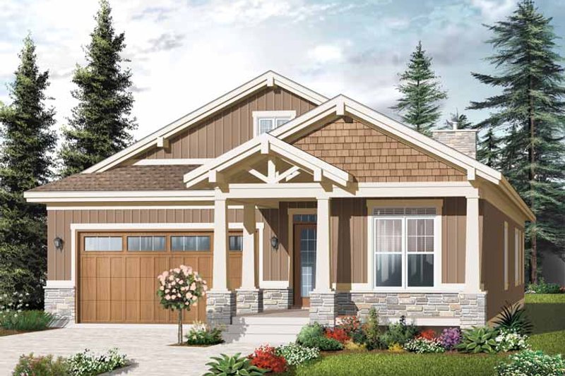 Home Plan - Traditional Exterior - Front Elevation Plan #23-2531